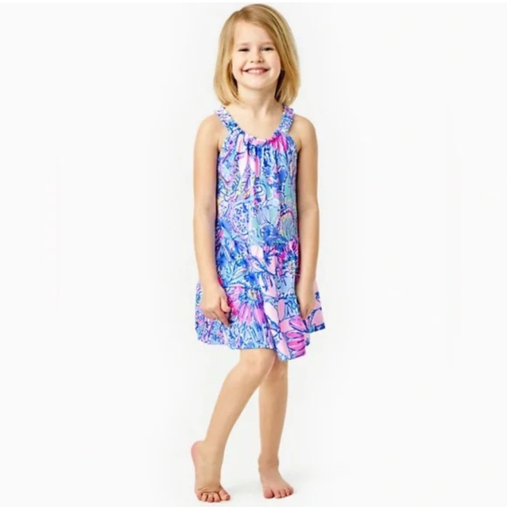 Lilly Pulitzer Kids Dress in Blue and Pink